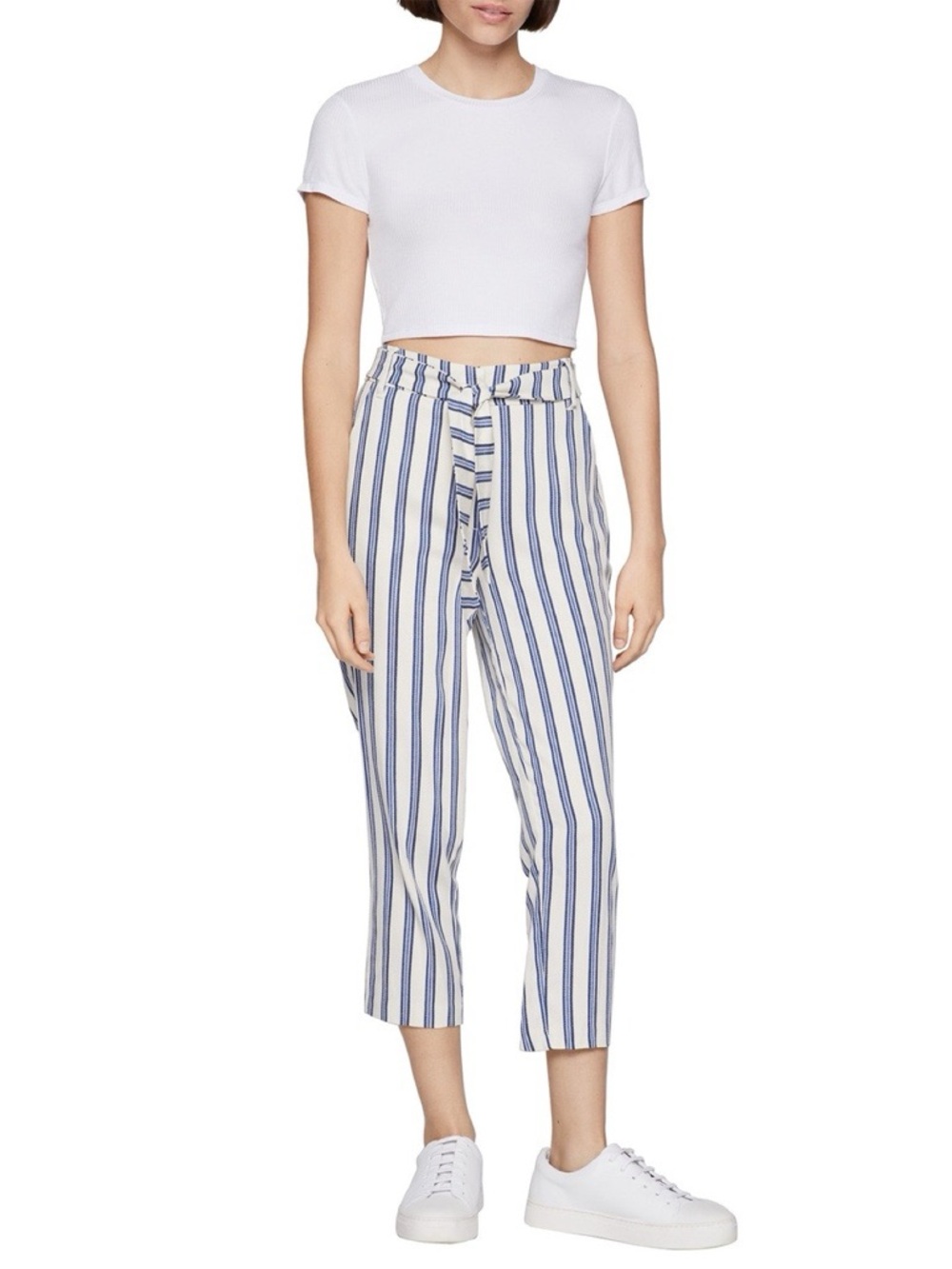 BCBGeneration Striped Cropped Pants